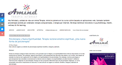 Desktop Screenshot of amind-terapiainternet.com